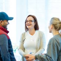 three people talk about the panel
